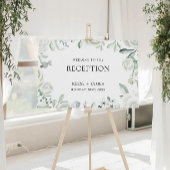 Emerald Green Wedding Receptie Welkomstbord Poster