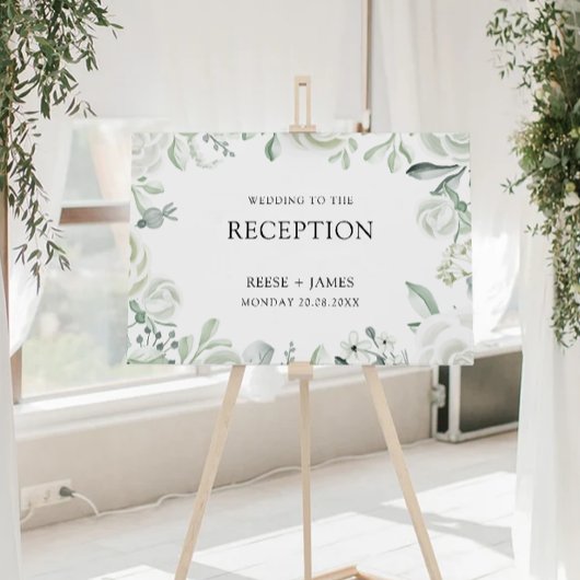 Emerald Green Wedding Receptie Welkomstbord Poster