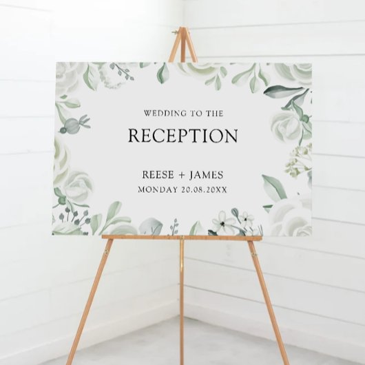 Emerald Green Wedding Receptie Welkomstbord Poster