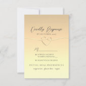 Emerald Green Wedding RSVP Kaart (Voorkant)