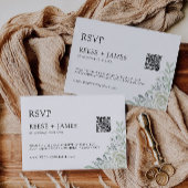 Emerald Green Wedding RSVP Kaart Sjabloon