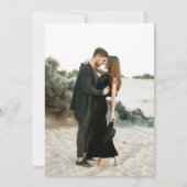 Emerald Green Wedding Save The Date (Achterkant)