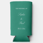 Emerald Green Wedding Seltzer Koelbox Blikjeskoeler (Voorkant)