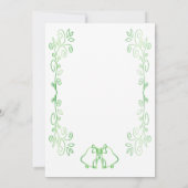 Emerald Green Wedding Sla de datumbellen op Save The Date (Achterkant)
