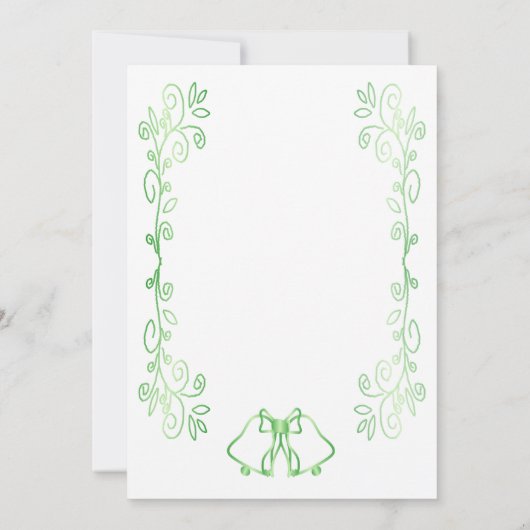 Emerald Green Wedding Sla de datumbellen op Save The Date (Achterkant)