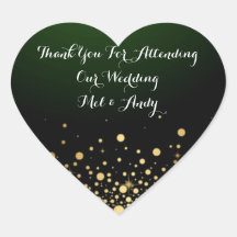 Emerald Green  Wedding Stickers