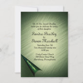 Emerald Green Wedding Uitnodiging (Voorkant)