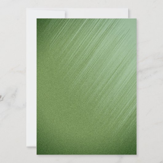 Emerald Green Wedding Uitnodiging (Achterkant)