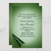 Emerald Green Wedding Uitnodiging (Voorkant / Achterkant)