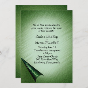 Emerald Green Wedding Uitnodiging