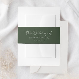 Emerald Green Wedding Uitnodigingen Wikkel