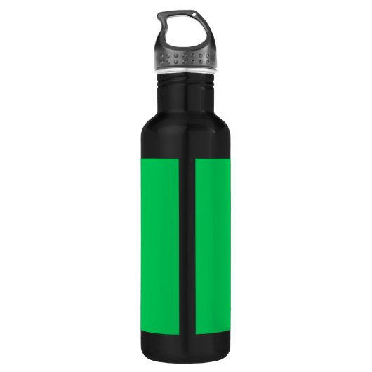 Emerald Green White Initiaal Monogram Waterfles (Achterkant)