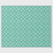 Emerald Green White Japanse print Cadeaupapier (Vlak)