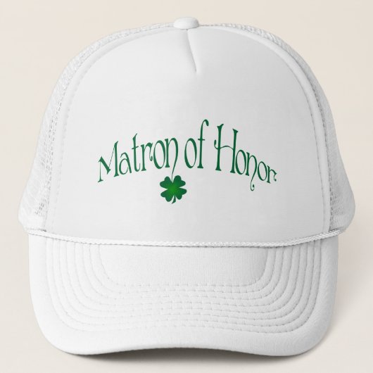 Emerald Green, White Shamrock Matron of Honor Pet (Voorkant)