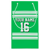Emerald Green White Team Jersey Klein Cadeauzakje (Achterkant)