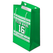 Emerald Green White Team Jersey Klein Cadeauzakje (Voorkant Gekanteld)