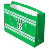 Emerald Green White Team Jersey Large Cadeautasje (Achterkant Gekanteld)