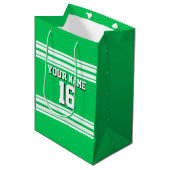 Emerald Green White Team Jersey Medium Cadeauzakje (Voorkant Gekanteld)
