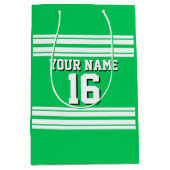 Emerald Green White Team Jersey Medium Cadeauzakje (Voorkant)