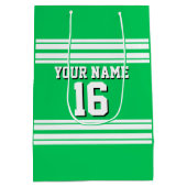 Emerald Green White Team Jersey Medium Cadeauzakje (Achterkant)
