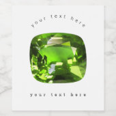 Emerald Green Wijn Etiket (Enkel label)