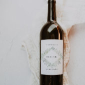 Emerald Green wijnfles label Sjabloon Wijn Etiket