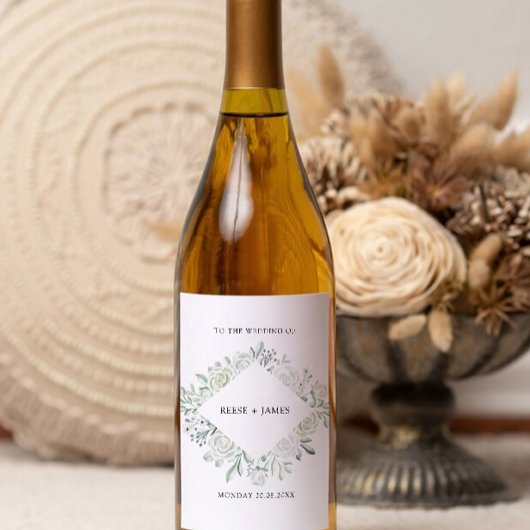 Emerald Green wijnfles label Sjabloon Wijn Etiket