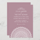 Emerald Green Wild Amazon Forest Mandala Wedding Kaart (Voorkant / Achterkant)