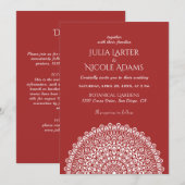 Emerald Green Wild Amazon Forest Mandala Wedding Kaart (Voorkant / Achterkant)