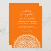 Emerald Green Wild Amazon Forest Mandala Wedding Kaart (Voorkant / Achterkant)