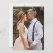 Emerald Green Wispy Crest Monogram Sla de datum op Save The Date (Achterkant)