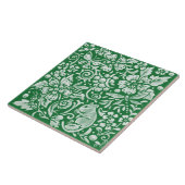 Emerald Green Woodland Garden Mouse Insect Floral Tegeltje (Zijkant)