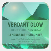 Emerald Green Xmas Luxe Elegant Product Label (Voorkant)