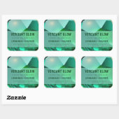 Emerald Green Xmas Luxe Elegant Product Label (Vel)