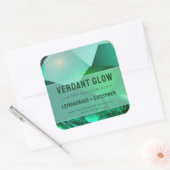 Emerald Green Xmas Luxe Elegant Product Label (Envelop)