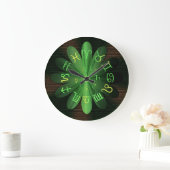 Emerald Green Zodiac Astrology Symbols Wall klok (Huis)