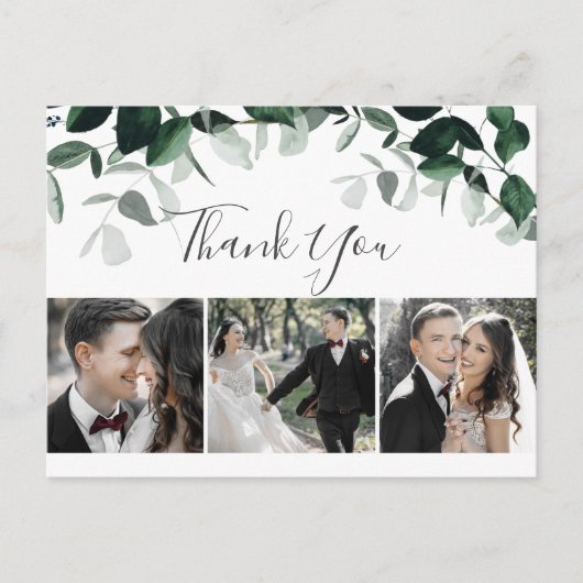 Emerald Greenery 3 Foto Hartelijk dank Briefkaart (Voorkant)