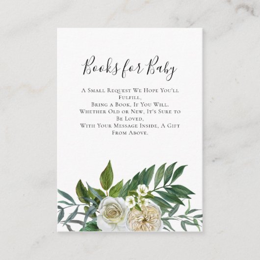 Emerald Greenery Boeken voor Baby Kaart (Voorkant)