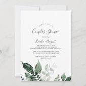 Emerald Greenery Couples Shower Kaart (Voorkant)