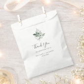 Emerald Greenery Dank je huwelijk Bedankzakje (Geknipt)