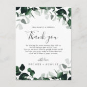 Emerald Greenery Dank je wel Kaart (Voorkant)