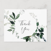 Emerald Greenery Dank u Briefkaart (Voorkant)