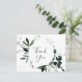 Emerald Greenery Dank u Briefkaart (Staand voorkant)