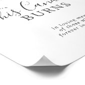 Emerald Greenery Dit kaarsgebaar brandt herinnerin Poster (Hoek)