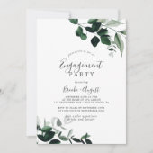 Emerald Greenery Engagement Party Kaart (Voorkant)