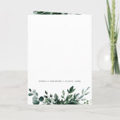 Emerald Greenery Eucalyptus Botanical Wedding (Achterkant)