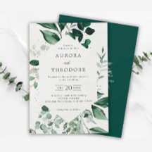 Emerald Greenery Eucalyptus Botanical Wedding