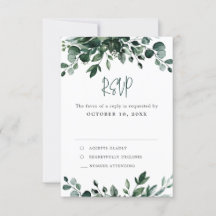 Emerald Greenery Eucalyptus Botanical Wedding