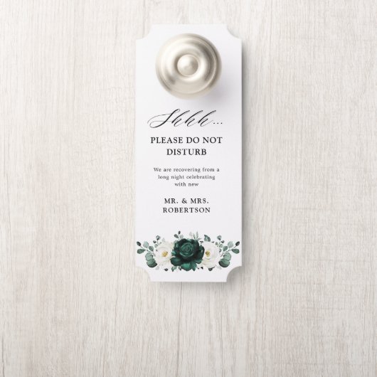 Emerald Greenery Eucalyptus Stoor de deur niet Deurhanger (Op knop)