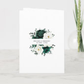 Emerald Greenery Eucalyptus White Floral Wedding (Achterkant)